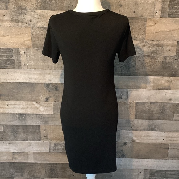 White House Black Market Black Dress With Tie Front - Picture 2 of 16